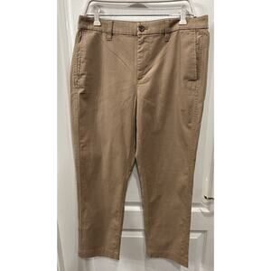 J. Crew High Rise Girlfriend Chino Pants Women’s Size 12P Khaki Camel NWT Office
